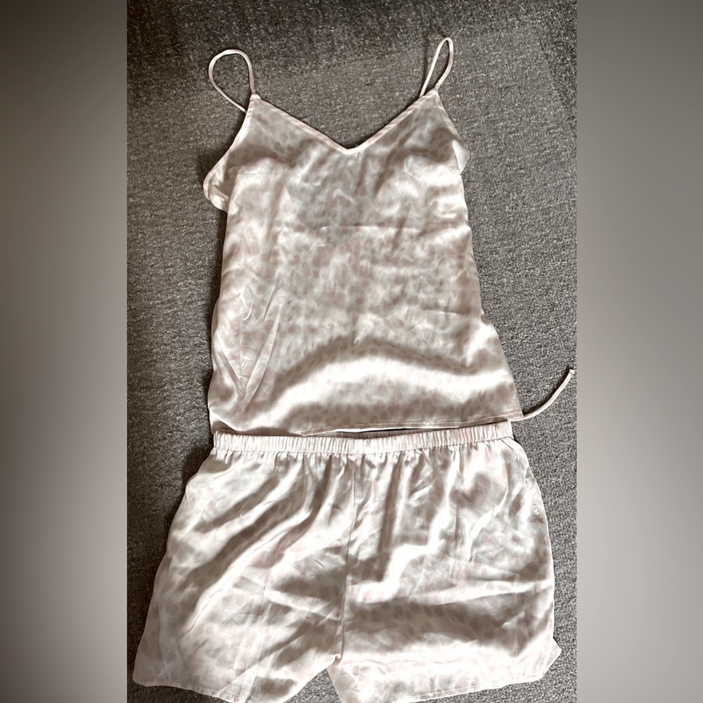 cute silky pj set